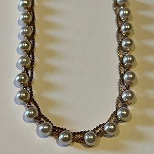 17 inch necklace w tiny pearl like beads